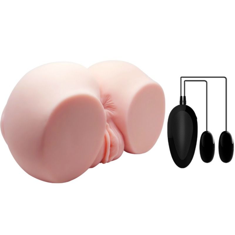 Realistic Vagina & Anus Vibrating Masturbator | Remote Control | Crazy Bull