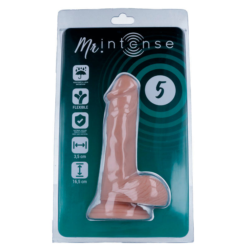 Realistic Dildo length 16.5 cm x 3.5 cm with Suction Cup - MR INTENSE
