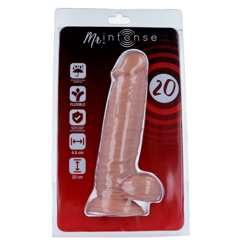 Realistic Dildo 20 cm x 4.6 cm with Balls – MR INTENSE
