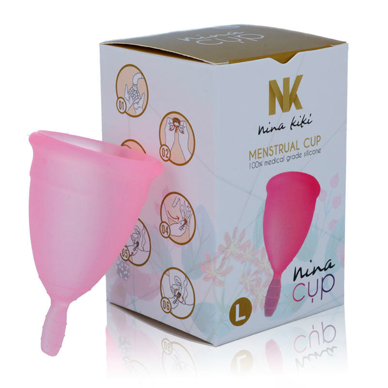 Menstrual Cup Pink | Size L (43 mm, 30 ml) | NINA KIKÍ