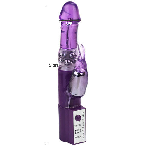 Hot Lady II Rabbit Pearl Rotator – 24 cm × 3.6 cm – BAILE