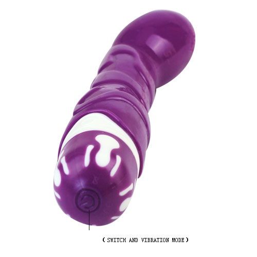 Realistic Cock 10 Rhythms Sensation (Violet) | 22 cm x 4 cm | BAILE
