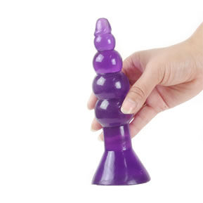 Climax Happens Anal Plug Lilac with Suction Cup | 17 cm | BAILE