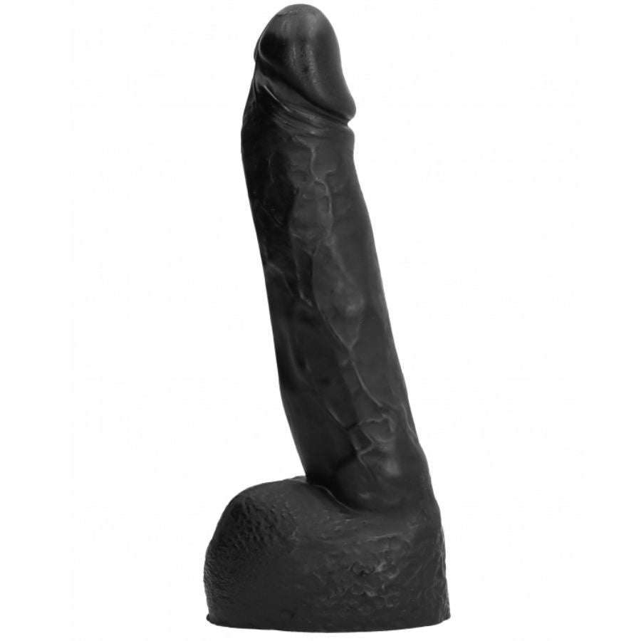 Realistic Dildo with Balls | 20 cm × 4.5 cm | ALL BLACK
