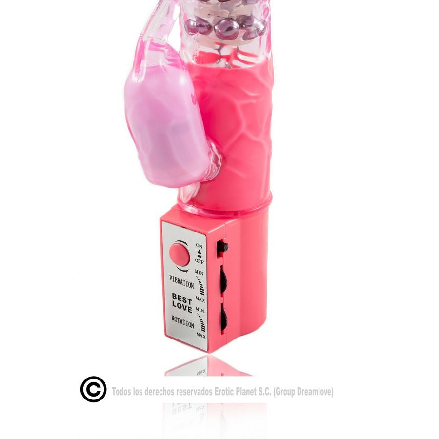 Rabbit Rotator Superstimulator Pink | 23.0 cm x 4.0 cm | Baile