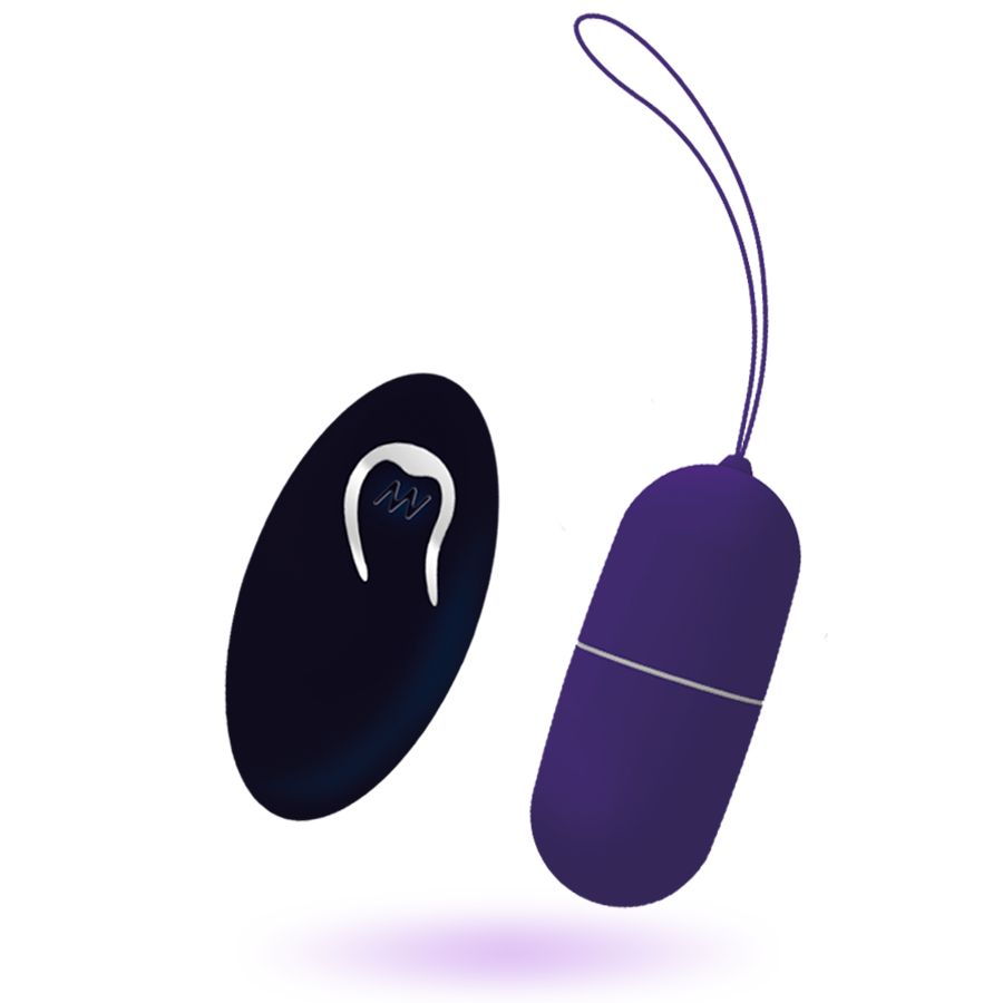 Remote-Controlled Vibrating Egg | purple | 79 mm × 32 mm | INTENSE