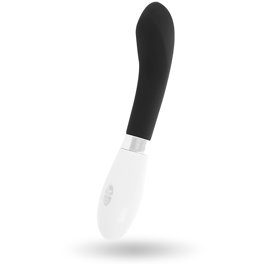 John Vibrator Black – 12 cm Curved Massager, 10 Modes