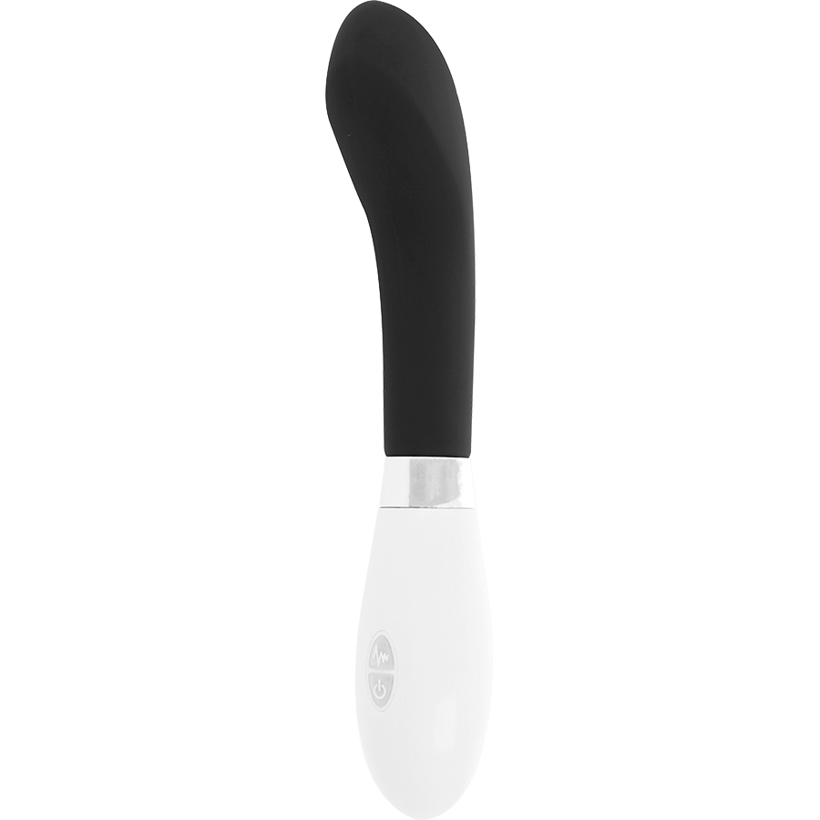 John Vibrator Black – 12 cm Curved Massager, 10 Modes