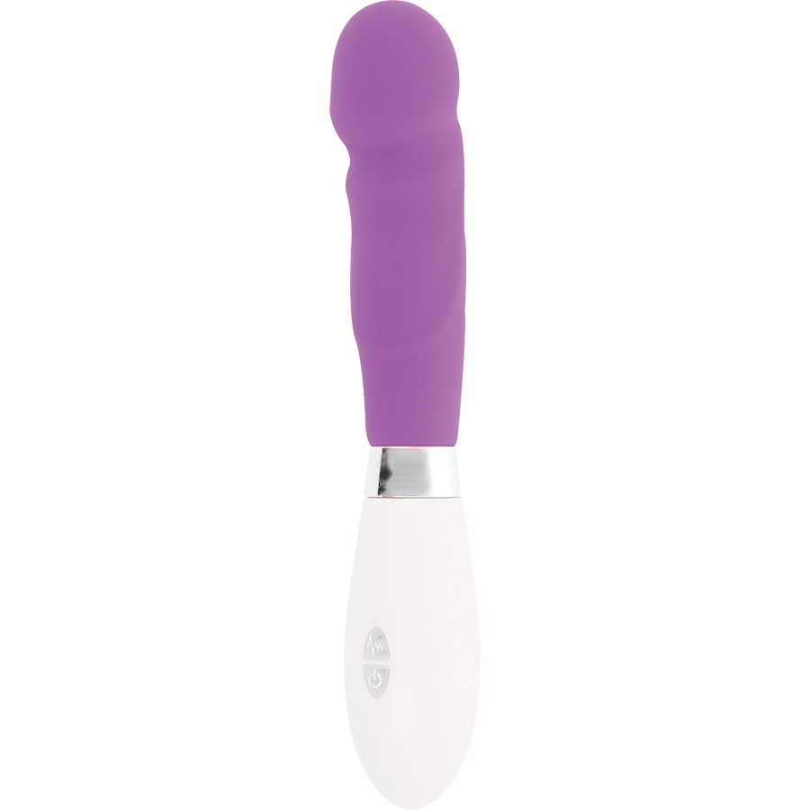 Paul Vibrator Purple – 12 cm Realistic Curved Massager, 10 Modes