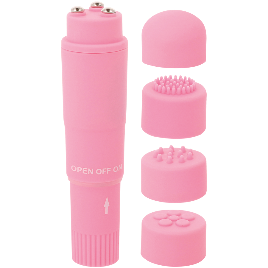 Kurt Pocket Massager Pink – 10.7 cm, Multi‑Head