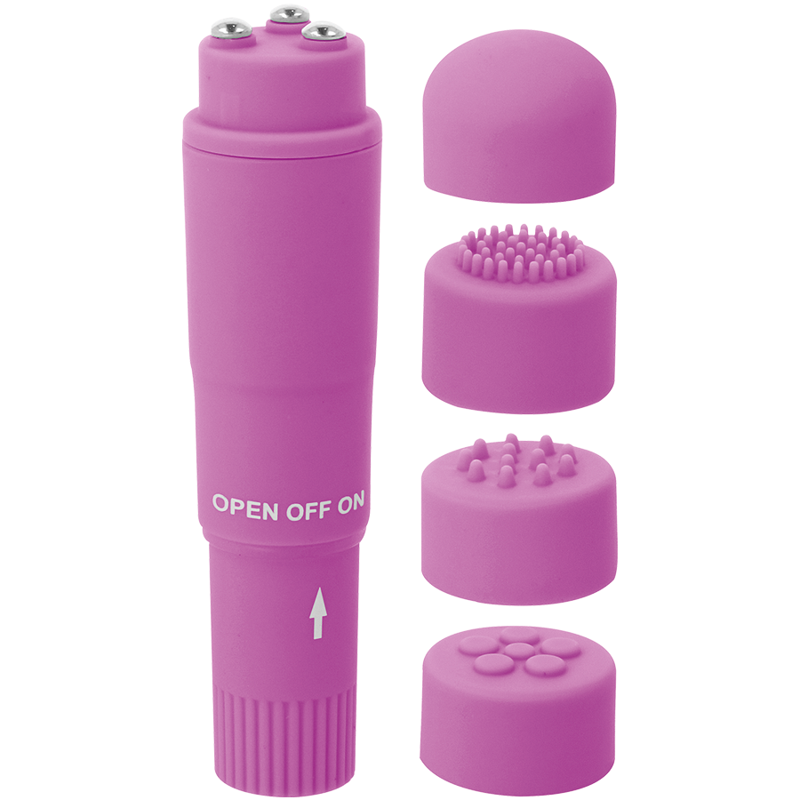 Kurt Pocket Massager Purple – 10.7 cm, Multi‑Head