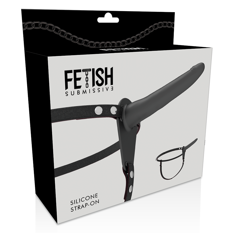 Black Silicone Strap-On 15 cm - Fetish Submissive