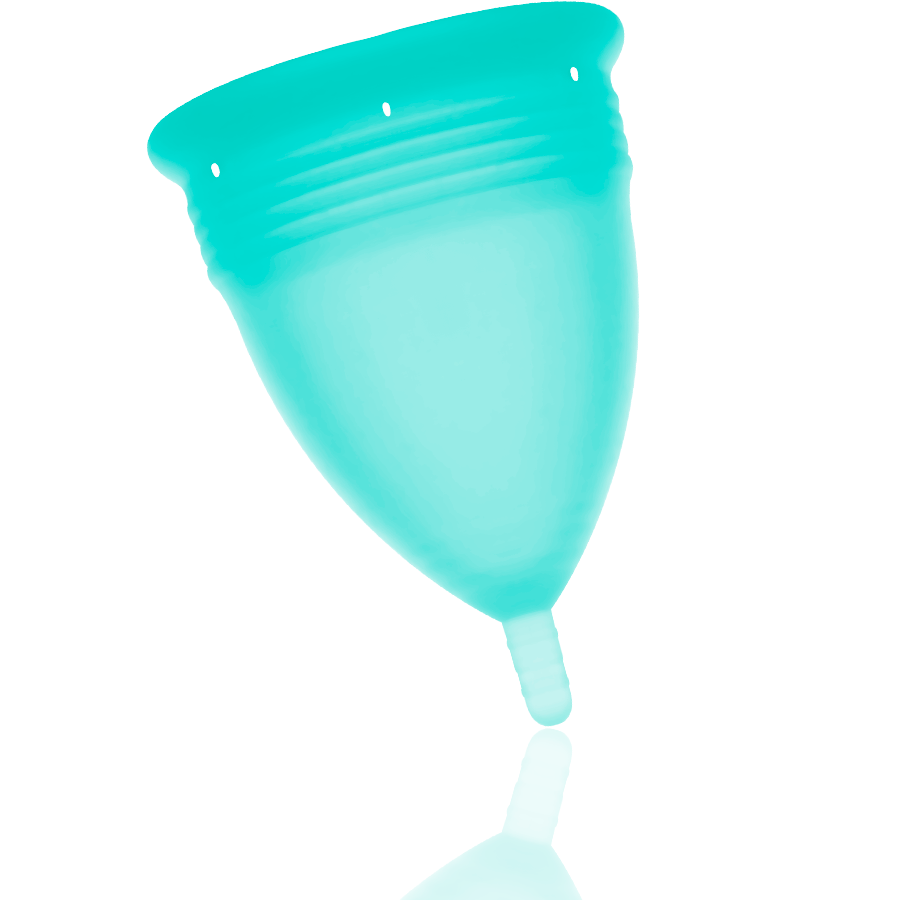 FDA Silicone Menstrual Cup Aquamarine – Size L (24 ml) | STERCUP