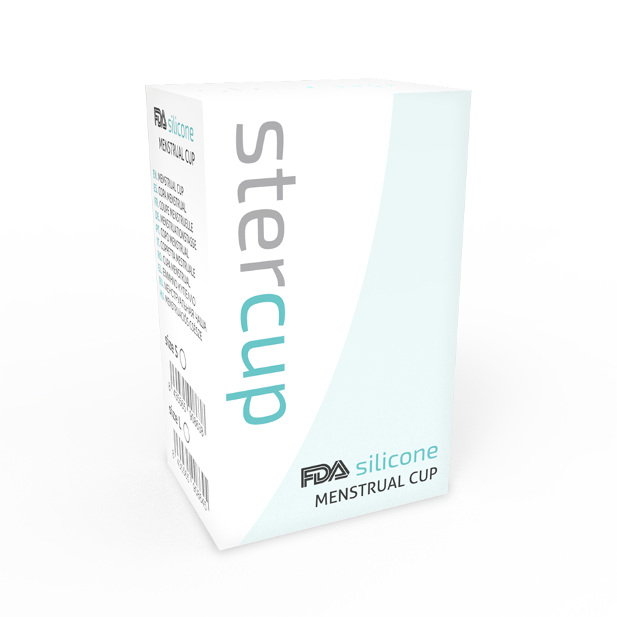 FDA Silicone Menstrual Cup Aquamarine – Size L (24 ml) | STERCUP