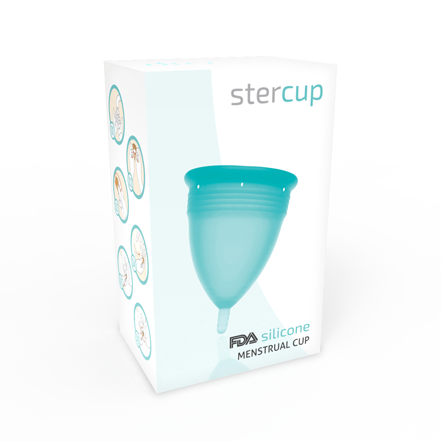 FDA Silicone Menstrual Cup Aquamarine – Size S (15 ml) | STERCUP