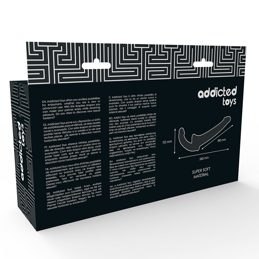 Strapless Double Dildo - 26 cm - Addicted Toys