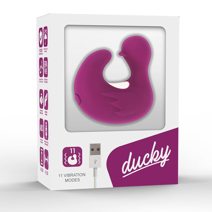 DUCKYMANIA rechargeable silicone stimulating duck thimble | 4.5 cm × 4.1 cm × 2.0 cm | COVERME
