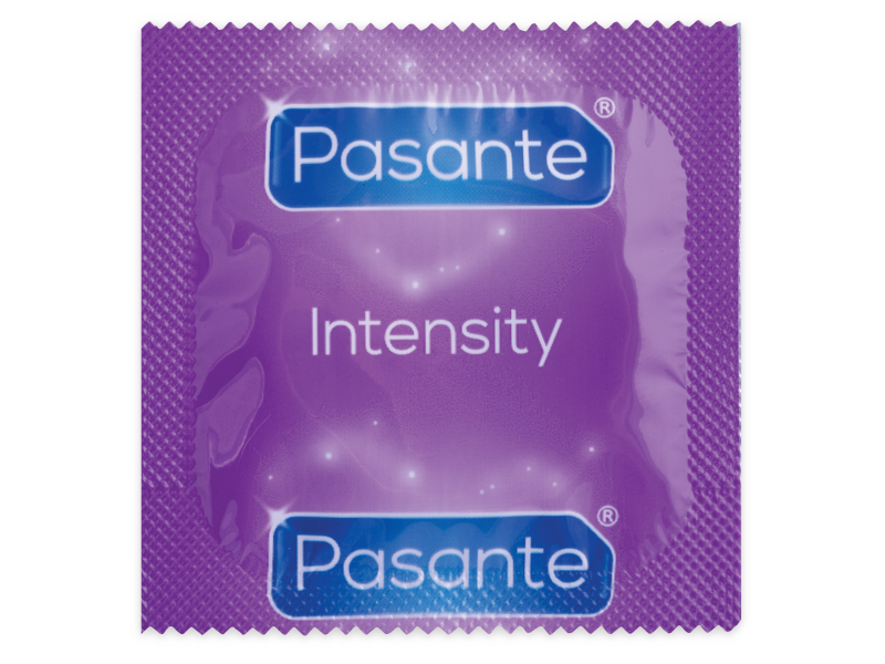 PASANTE Ribs and Dots Textured Condoms – 52 mm – 3 units