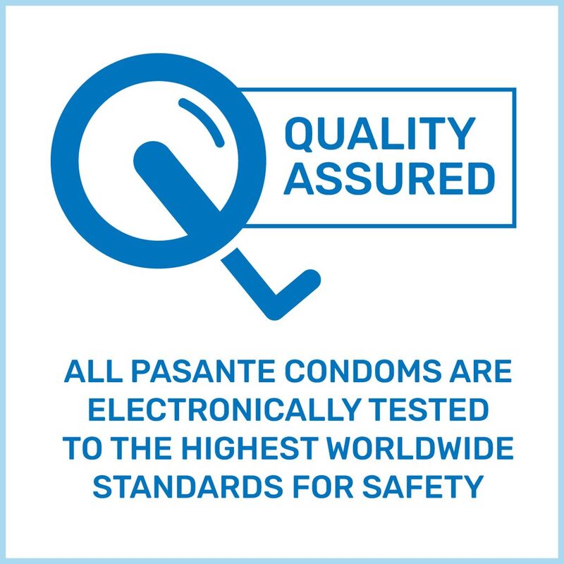 PASANTE Ribs and Dots Textured Condoms – 52 mm – 3 units