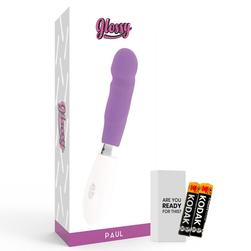 Paul Vibrator Purple – 12 cm Realistic Curved Massager, 10 Modes