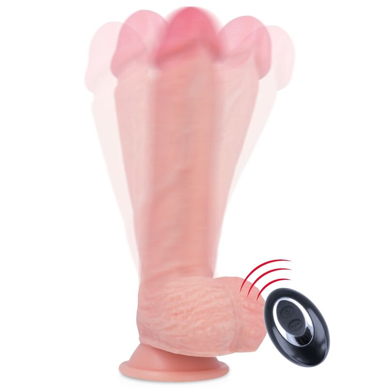 Realistic Liquid Silicone Vibrator with Remote | 20.5 cm x 4.62 cm | Rockarmy Apache