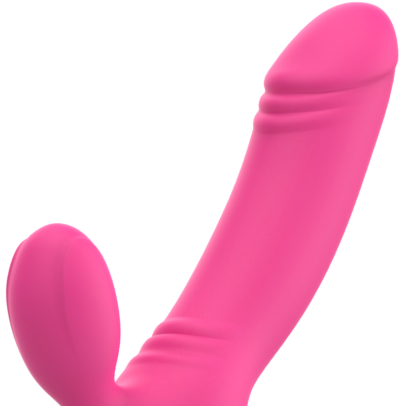 BIX Double Stimulation Vibrator Pink 16.3 cm – OHMAMA (Xmas Edition)
