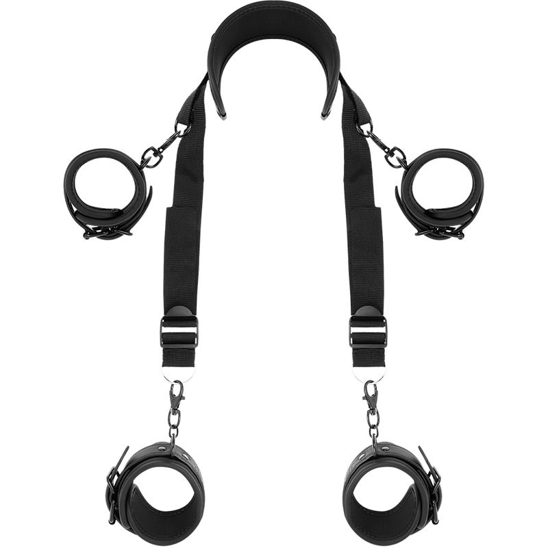 Master Position Restraint Set with 4 Neoprene-Lined Cuffs – FETISH SUBMISSIVE