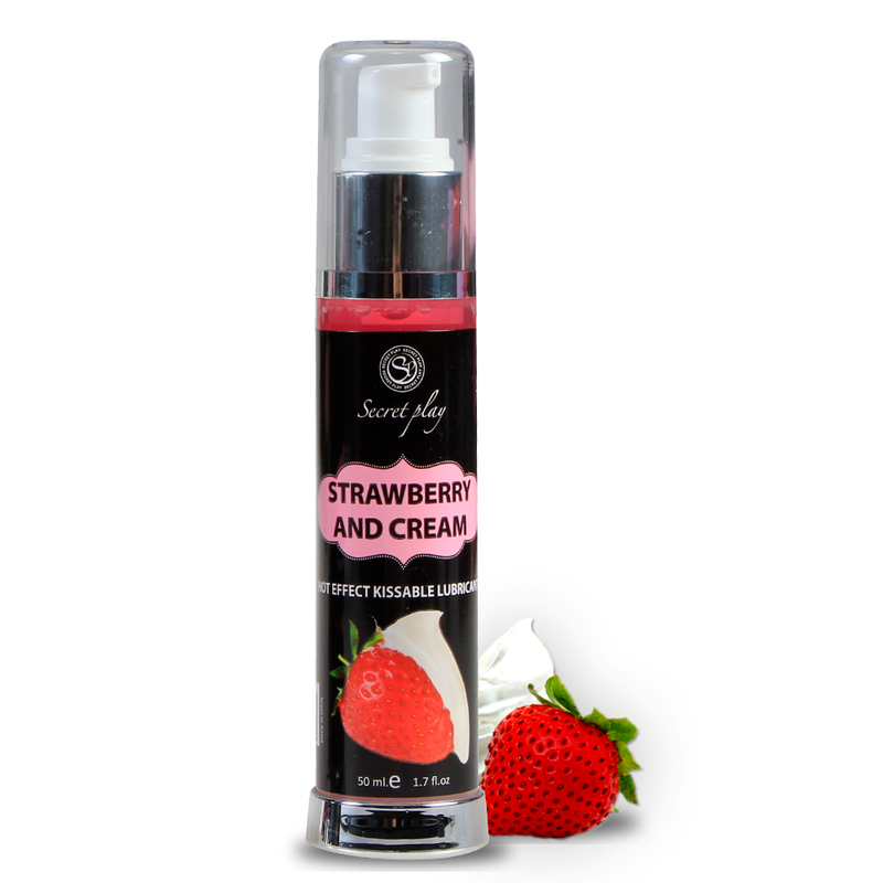 2-in-1 Heat-Effect Lubricant & Massage Gel – Strawberry Cream | 50 ml | SECRETPLAY