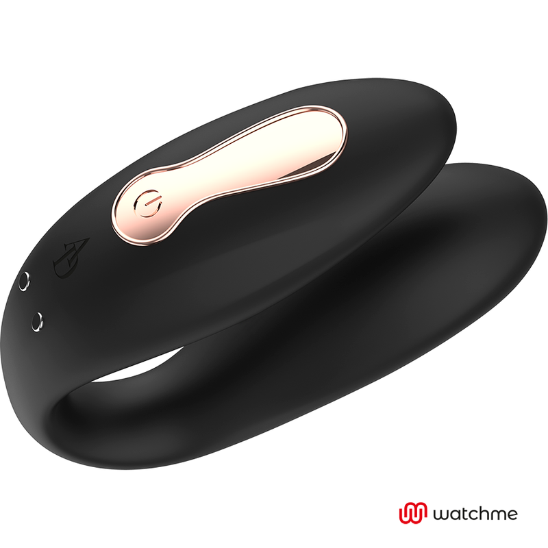 Anne’s Desire Dual Pleasure Couples Vibrator with WatchMe Remote | 8.5 cm x 3.2 cm | Black