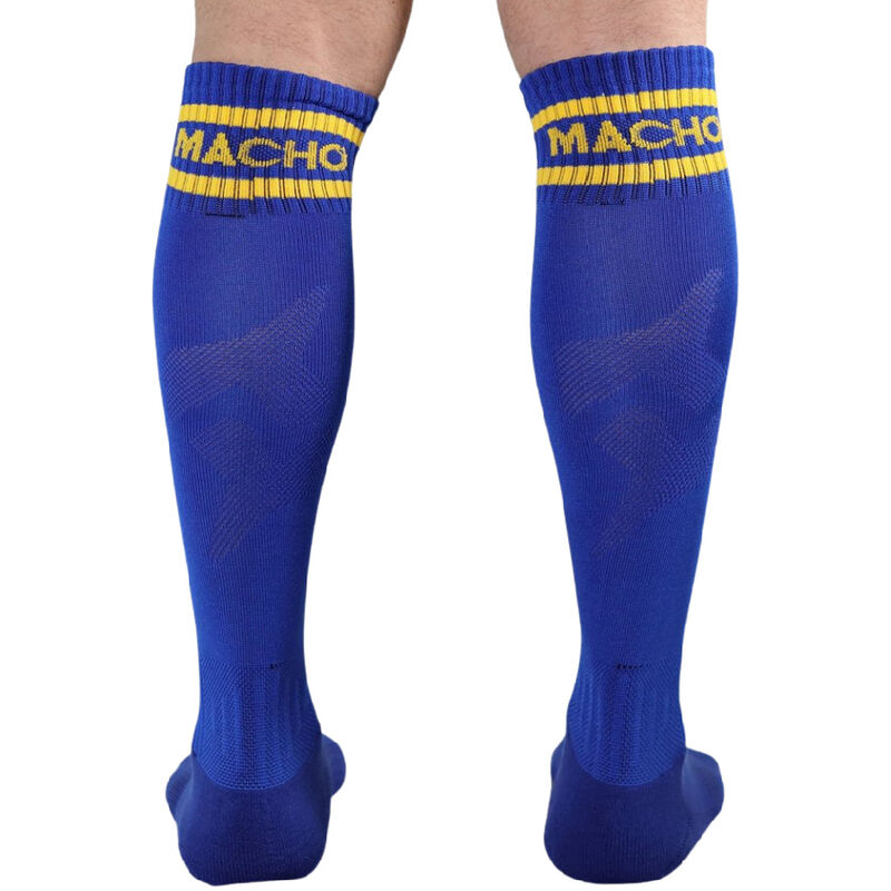 MACHO - LONG SOCKS ONE SIZE BLUE