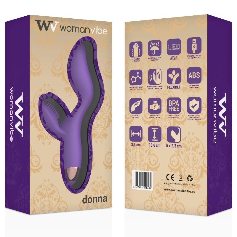 Dual-Motor Silicone Vibrator | 18.8 cm | WOMANVIBE