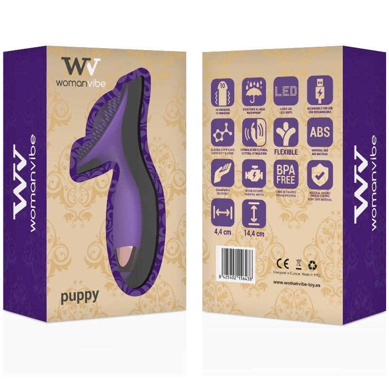 Sunflower-Shaped Silicone Clitoral Vibrator | 14.4 cm × 4.4 cm | WOMANVIBE