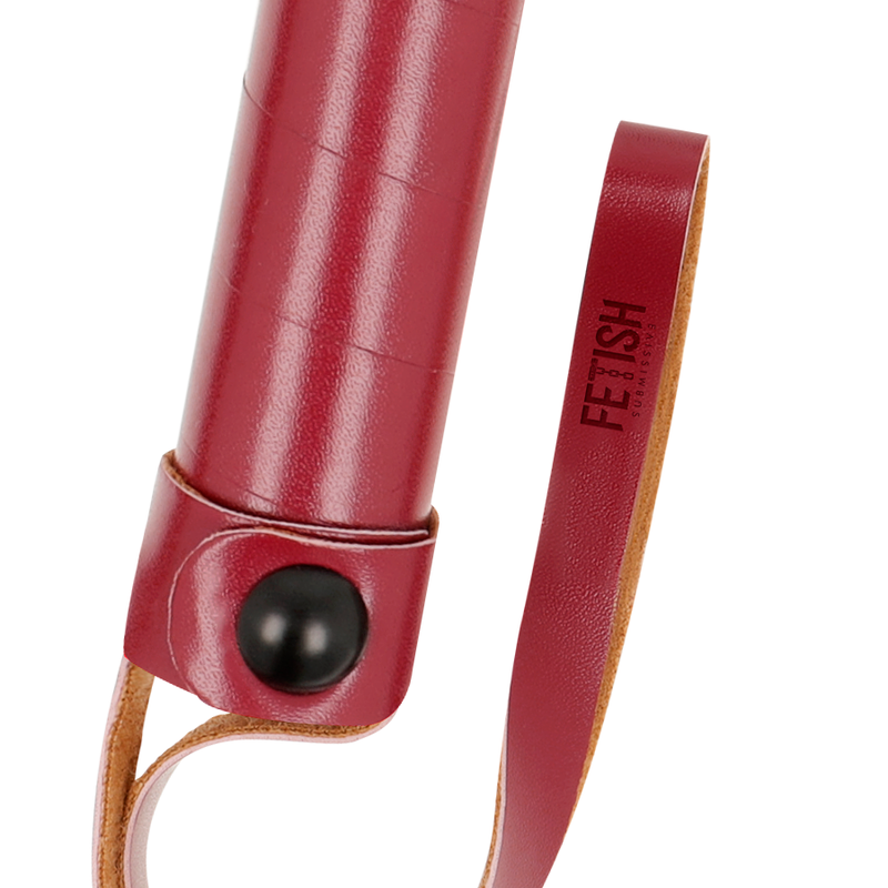 Vegan Leather Whip – 28 cm (15 cm handle) – FETISH SUBMISSIVE