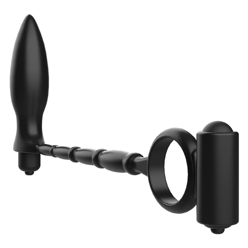 Anal Plug with Vibratory Ring 27×3 cm – ADDICTED TOYS