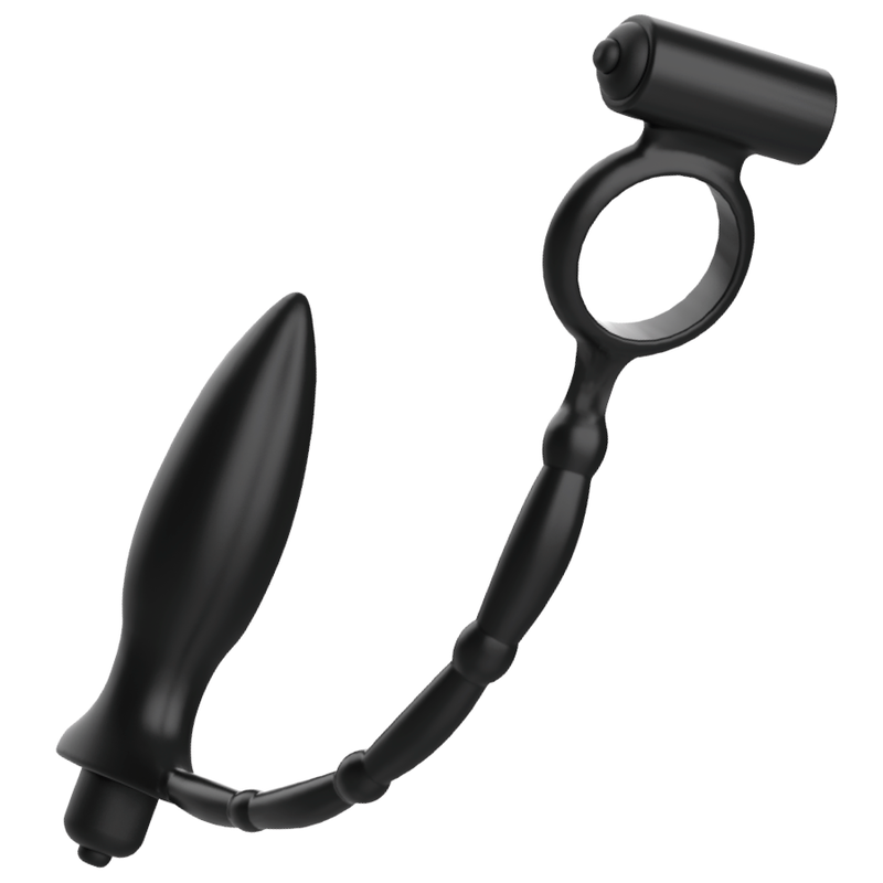 Anal Plug with Vibratory Ring 27×3 cm – ADDICTED TOYS